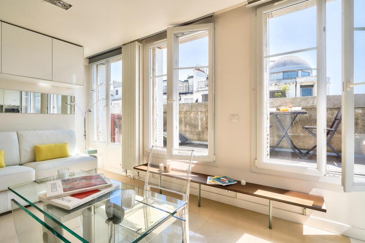 Designed Studio With Ac-Terrasse Vue Tour Eiffel Parijs Buitenkant foto