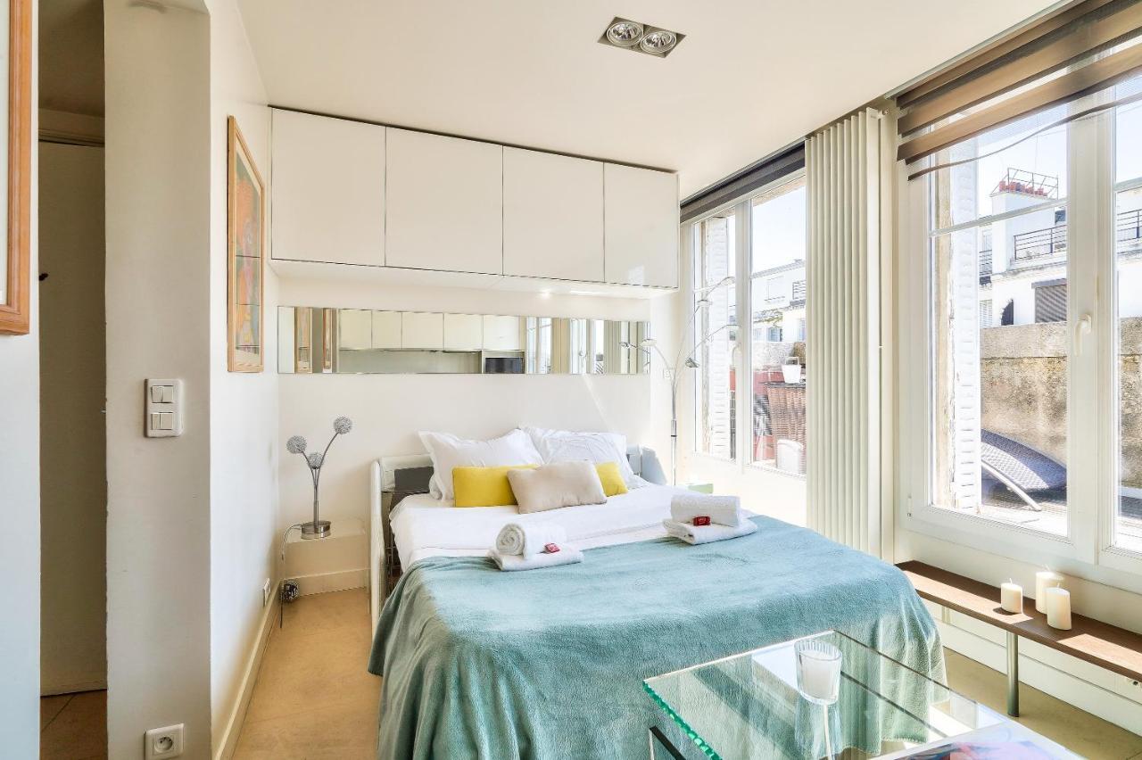 Designed Studio With Ac-Terrasse Vue Tour Eiffel Parijs Buitenkant foto